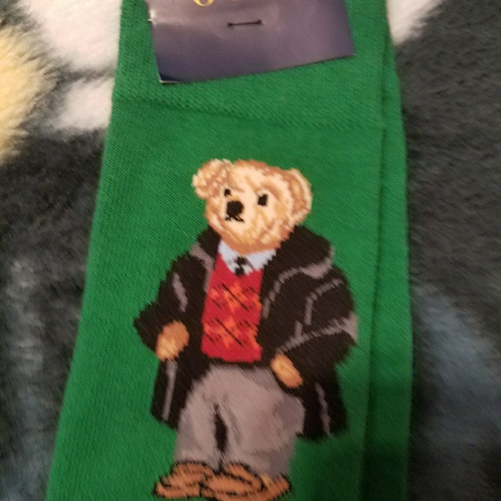 Ralph Lauren Teddy bear socks